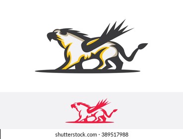 Griffins flat logo vector 