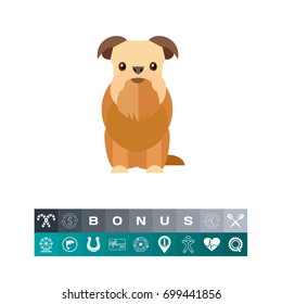 Griffon bruxellois dog icon