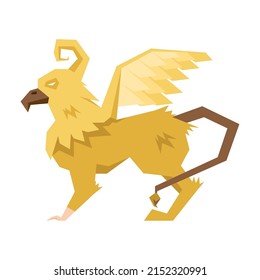 griffon magical creature icon isolated