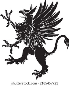 
Griffon vector drawing file. Icon design that can be used in a variety of designs, family crests, skins and logos