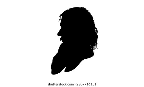 Grigori Rasputin silhouette, high quality vector