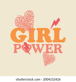 Gril power abstract,Graphic design print t-shirts fashion,vector,poster,card