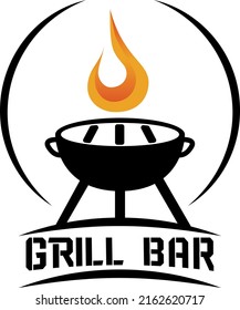 Grill Bar vector illustration BBQ