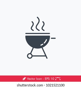 Grill / Barbecue Icon / Vector