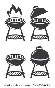 Grill and barbecue icons
