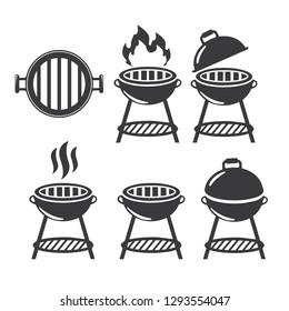 Grill and barbecue icons