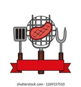 grill barbecue steak fork spatula