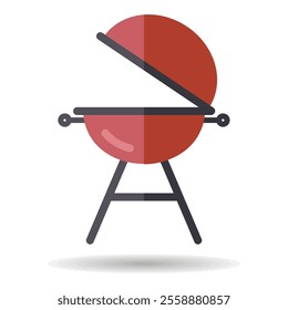 Grill barbeque cookout vector isolated icon. Graph symbol for cooking web site and apps design, logo, app, UI