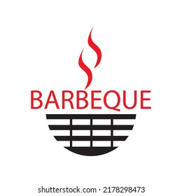 Grill barbeque icon logo free vector design