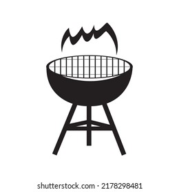 Grill barbeque icon logo free vector design