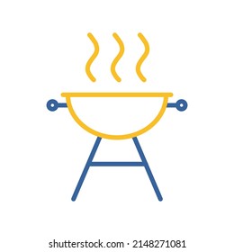 Grill Bbq Cookout Vector Isolated Icon Stock Vector (Royalty Free ...