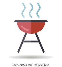 Grill BBQ Cookout Vektor einzelne Symbol. Graph-Symbol für Kochen Website und Apps Design, Logo, App, UI