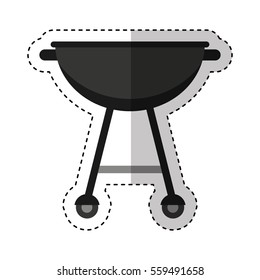 grill bbq isolated icon vector illustration design