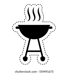 grill bbq isolated icon vector illustration design