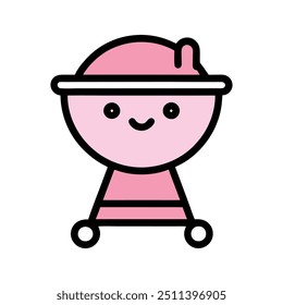 Grill BBQ Vector Illustration | Cartoon Clipart and Line Art Design