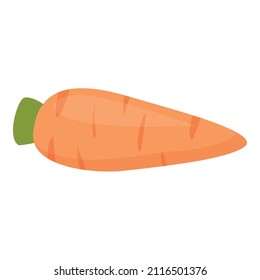 Grill carrot icon cartoon vector. Cook food. Outdoor picnic