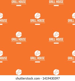 Grill chicken pattern vector orange for any web design best