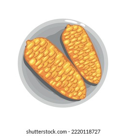 grill corn icon isolated style