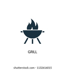 Grill creative icon. Simple element illustration. Grill concept symbol design from Camping collection. Can be used for web and mobile.