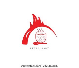 Grill Design-Element im Vintage-Stil für Logotype.