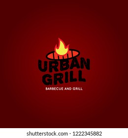 Grill Design for Logotype, Label, Badge and other design. vector illustration