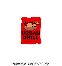 Grill Design for Logotype, Label, Badge and other design. vector illustration