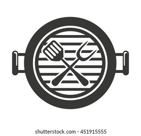 grill equipment isolated icon design, vector illustration  graphic 