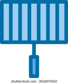 Blau-Vektorsymbol-Design des Grills
