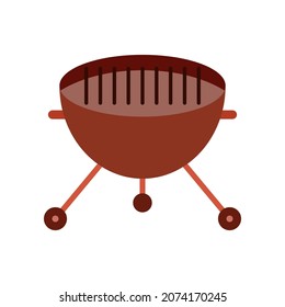 grill flat clipart vector illustration