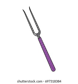 grill fork tool cooking kitchen icon