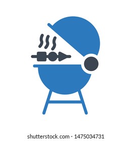 grill glyph colour vector icon