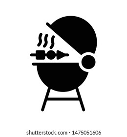 grill glyph flat vector icon