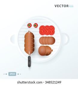  grill   Hot dog, Sausage
