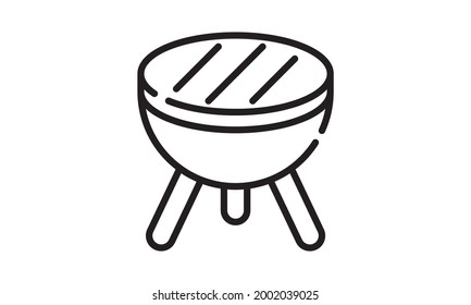 Grill icon barbecue symbol vector image