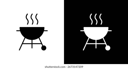 Coleção de ícones de grade. Ilustração de vetor preenchido em preto e branco.
