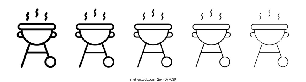 Grill icon concept. graphic design, logo, Web, UI.
