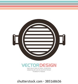 grill icon design 