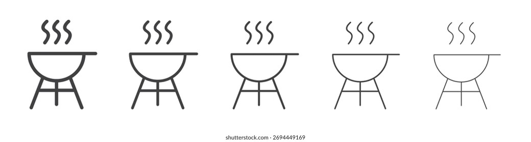 Grill Symbol Design, Logo, App, UI. Vektorgrafik, EPS