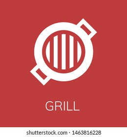  Grill icon. Editable  Grill icon for web or mobile.