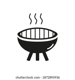 grill icon element of camping icon for mobile concept and web apps. Thin line grill icon can be used for web and mobile. Premium icon on white background