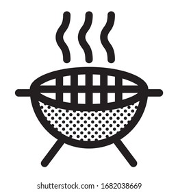 Grill. Icono lleno de puntos.