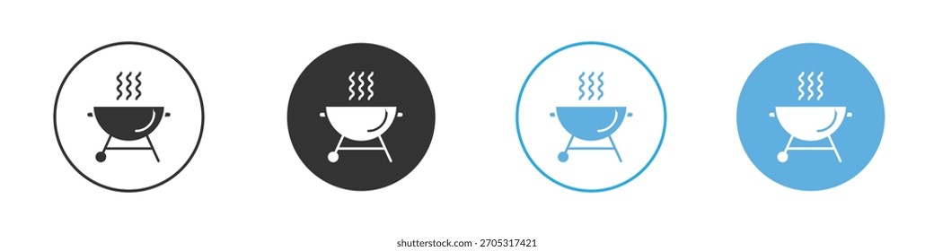 Grill icon. Graphic icon design template