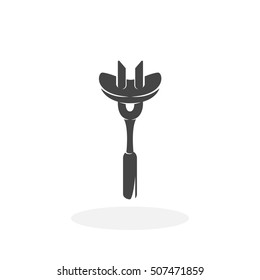 Grill icon isolated on white background. Grill vector logo. Flat design style. Modern vector pictogram for web graphics - stock vector