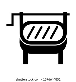 grill icon isolated sign symbol vector illustration - high quality black style vector icons

