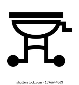 grill icon isolated sign symbol vector illustration - high quality black style vector icons
