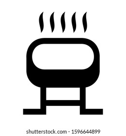 grill icon isolated sign symbol vector illustration - high quality black style vector icons
