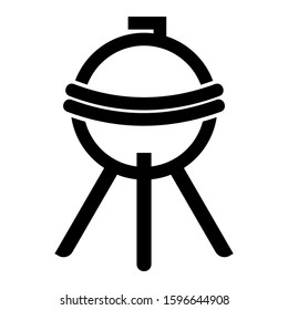 grill icon isolated sign symbol vector illustration - high quality black style vector icons
