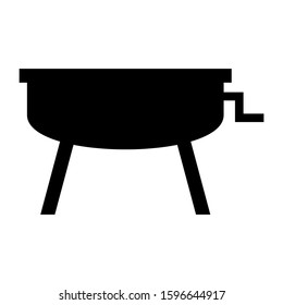 grill icon isolated sign symbol vector illustration - high quality black style vector icons
