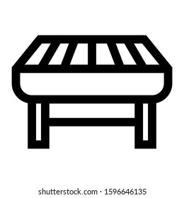 grill icon isolated sign symbol vector illustration - high quality black style vector icons
