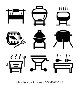 grill icon isolated sign symbol vector illustration - Collection of high quality black style vector icons
